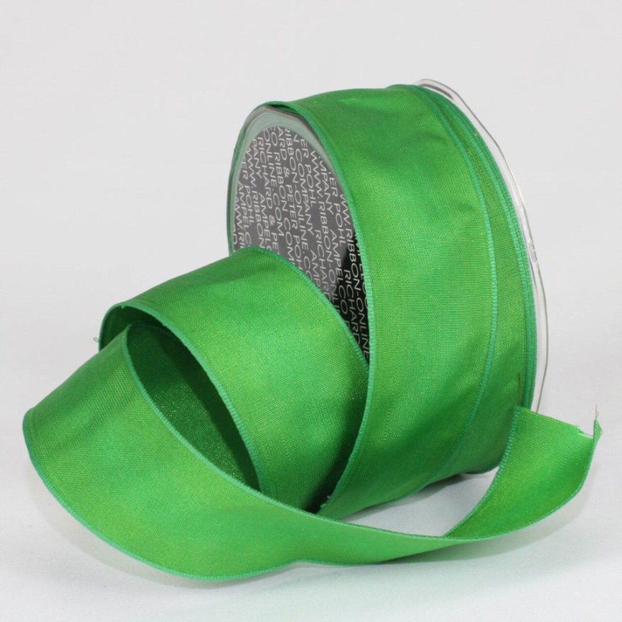 The Ribbon People Emerald Green Taffeta French Wired Craft Ribbon 1.5" x 27 Yards